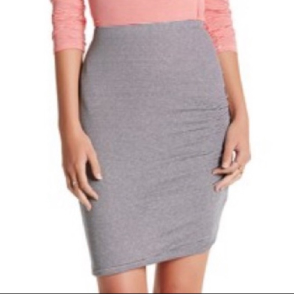 Splendid- Woman’s Shirred Striped Pencil Skirt